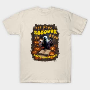 One More Book To Read Halloween Spooky Motifs T-Shirt